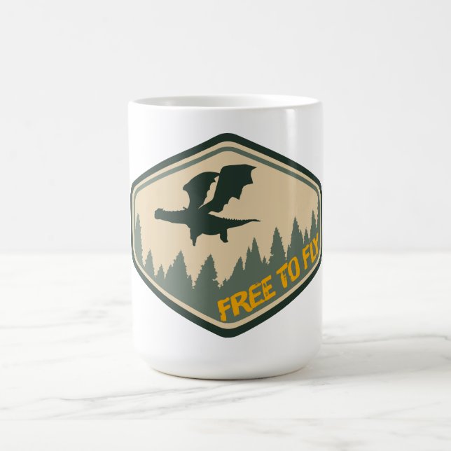 Mug Le dragon de Pete | Libre de voler (Centre)