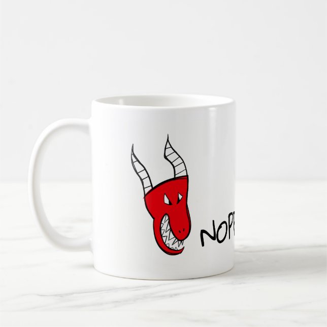 Mug Le Dragon En Colère A Un Coeur (Gauche)