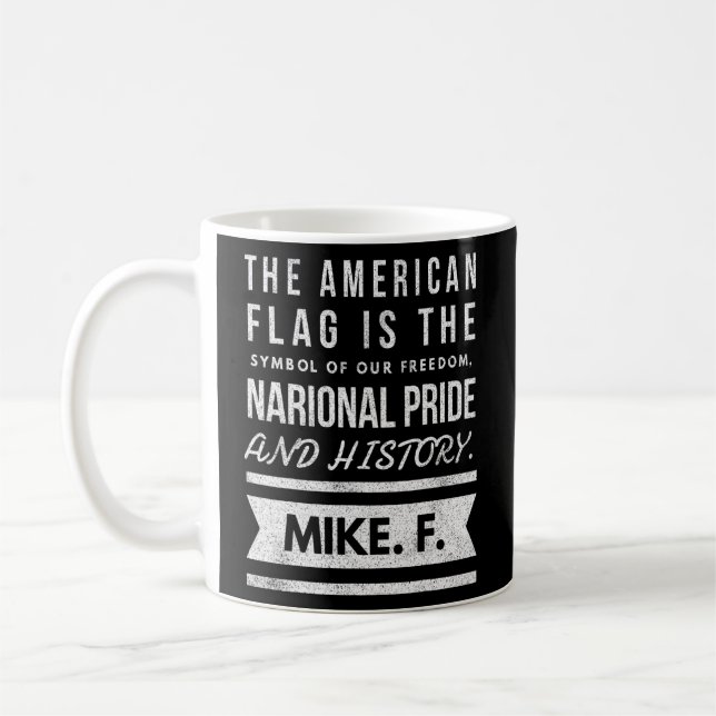 Mug Le drapeau américain est le symbole de notre liber (Gauche)