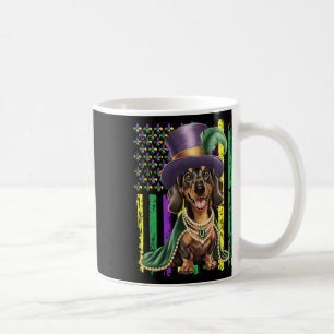 Mug Le drapeau américain Mardi Gras Dachshund Dog Fest