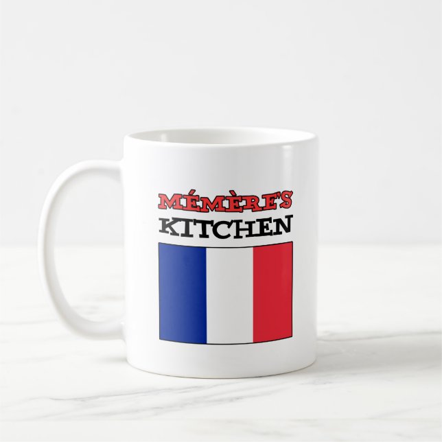 Mug Le drapeau de la cuisine de Memere de France (Gauche)