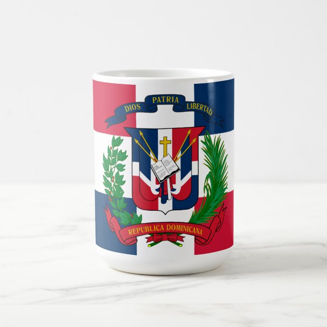Mug Le drapeau de la République Dominicaine (Centre)
