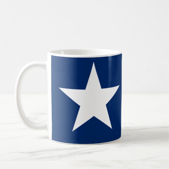 Mug Le drapeau solitaire du Texas de drapeau d'étoile (Gauche)