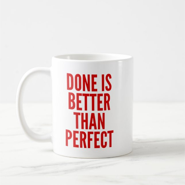 Mug Le fait est mieux que parfait (Gauche)