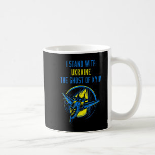 Mug Le fantôme de Kiev je me tiens avec l'Ukraine