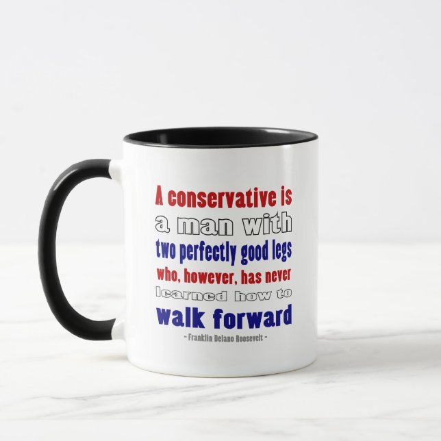 Mug Le FDR définit les conservateurs sombres (Gauche)