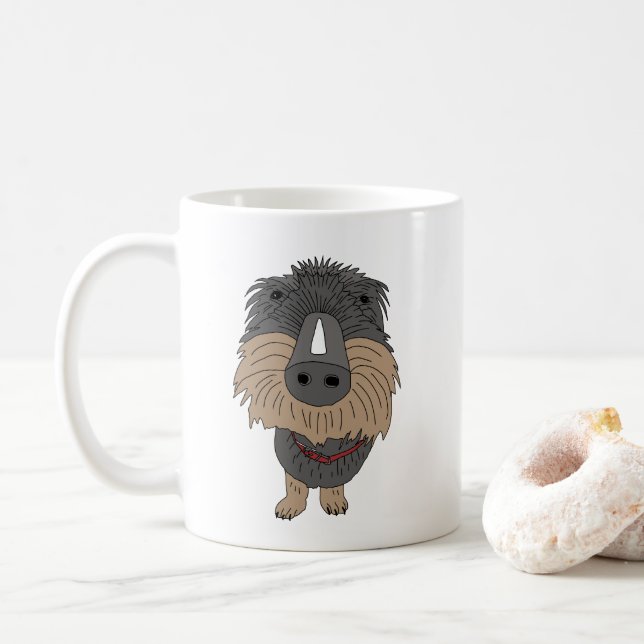 Mug Le fil de fer Dachshund (Avec donut)