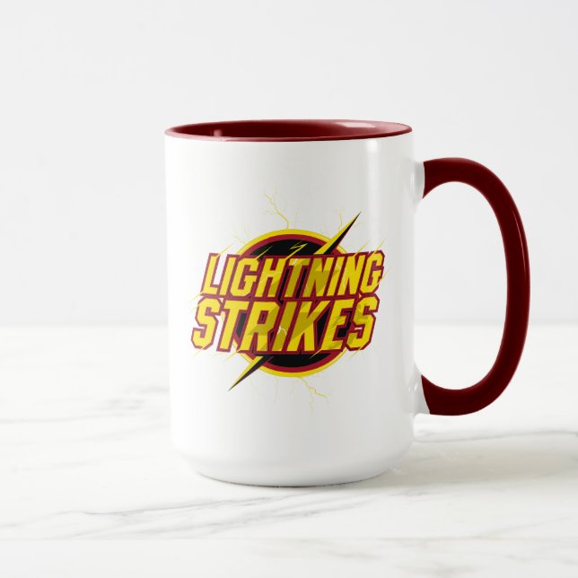 Mug Le Flash | Graphique "Frappes de foudre" (Droite)