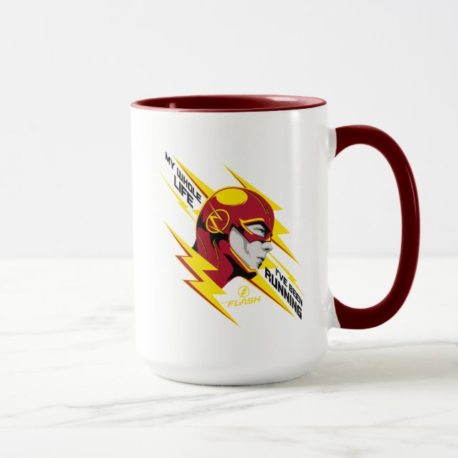 Mug Le Flash | Toute ma vie j'ai couru (Droite)