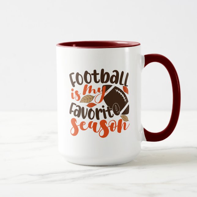 Mug Le football est ma saison préférée (Droite)