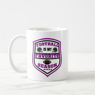Mug Le Football Est Mon Logo De Saison Préférée Violet