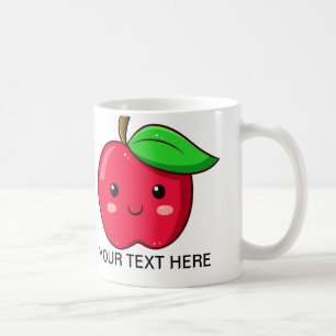 Mug Le fruit Apple rouge de Kawaii attaquent