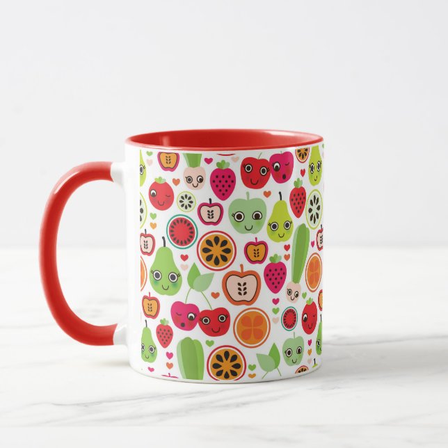 Mug le fruit badine la pomme d'illustration (Gauche)