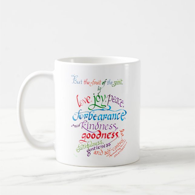 Mug Le Fruit de l'Esprit Bible Verse Christian (Gauche)