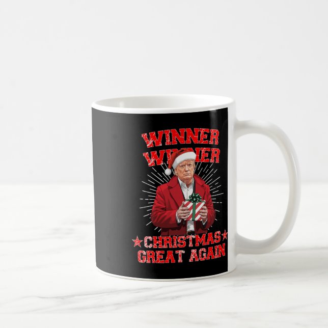 Mug Le gagnant Noël grand à nouveau Trump Funny Hu (Droite)