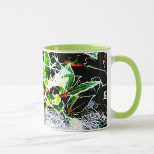 Mug le gel a couvert Noël de houx et de photo de toil