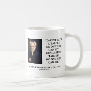 Mug Le génie de talent de Schopenhauer frappe des