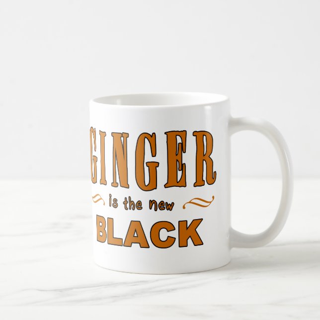 Mug Le gingembre est le nouveau noir (Droite)