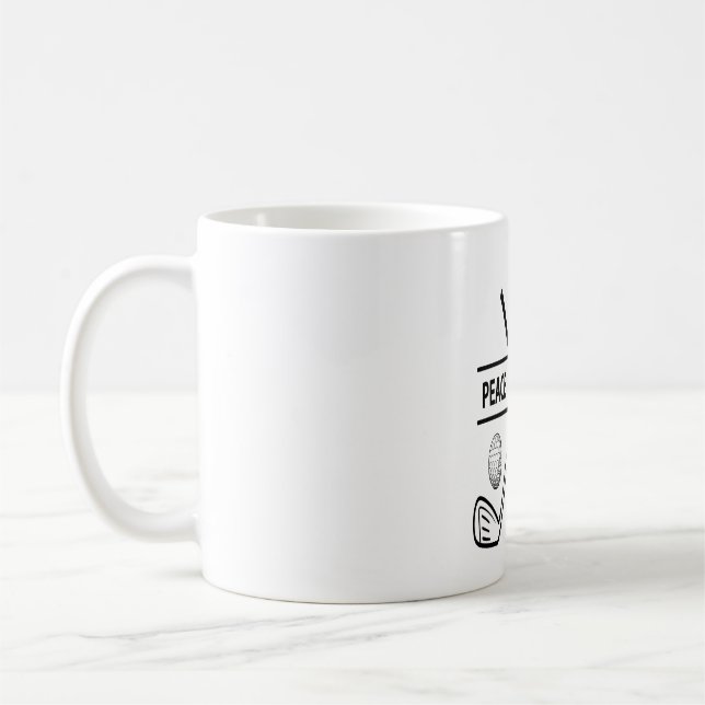 MUG LE GOLF D'AMOUR DE PAIX (Gauche)