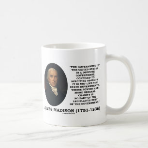 Mug Le gouvernement de James Madison des Etats-Unis a