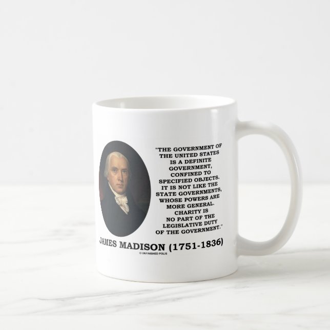 Mug Le gouvernement de James Madison des Etats-Unis a (Droite)