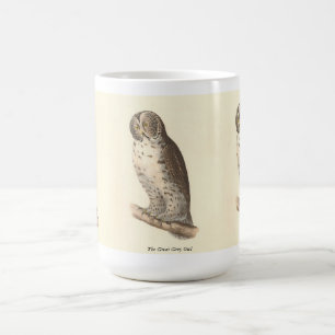 Mug Le grand hibou gris (Strix nebulosa) NY Bird Image