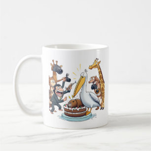 Mug Le grand moment du pélican, Pélican essaie de mang