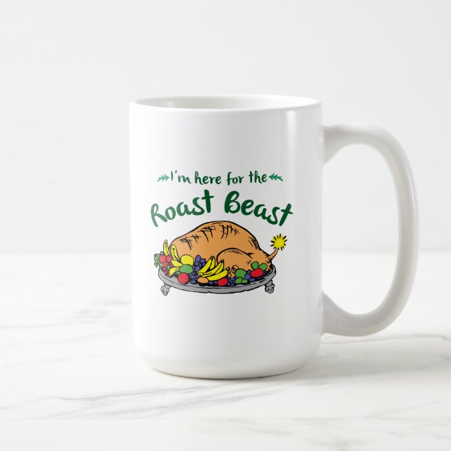 Mug Le Grinch | Citation de Je suis ici pour le Roast  (Droite)