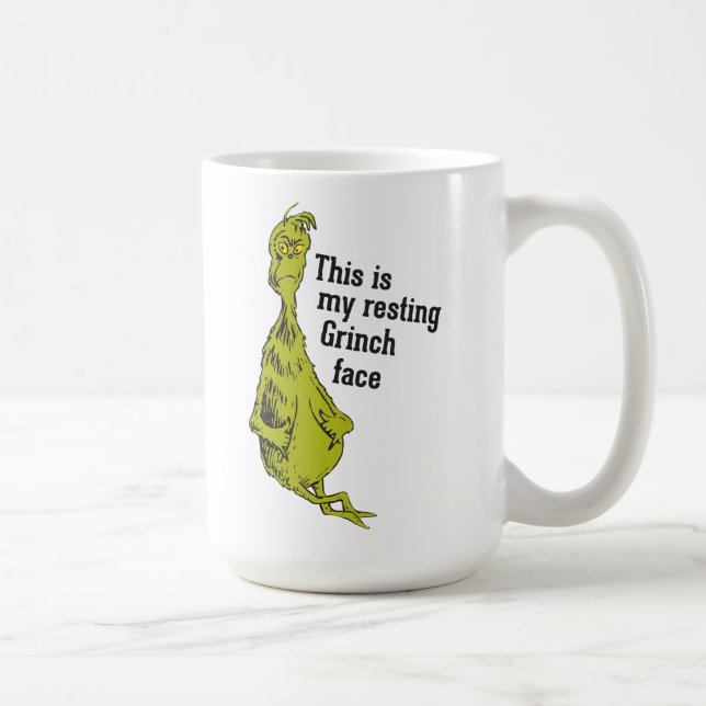 Mug Le Grinch | Drôle Repose de la face (Droite)