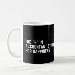 Mug Le H dans Comptable Signifie Bonheur Drôle