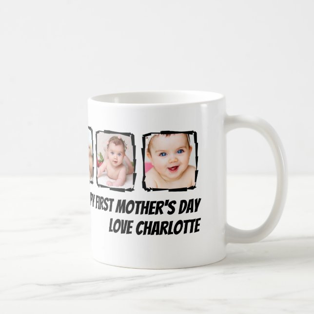 Mug Le jour de mère personnalisée par cadre de (Droite)