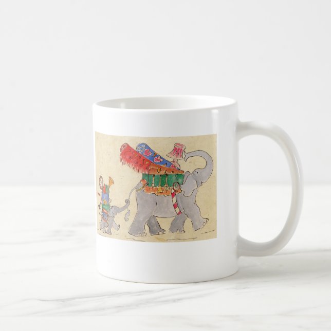 Mug Le jour en mouvement des éléphants (Droite)