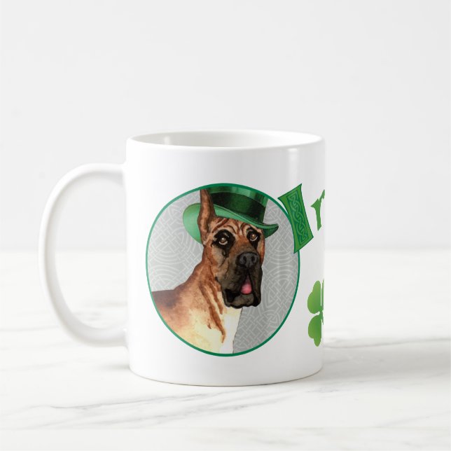 Mug Le jour great dane de St Patrick (Gauche)