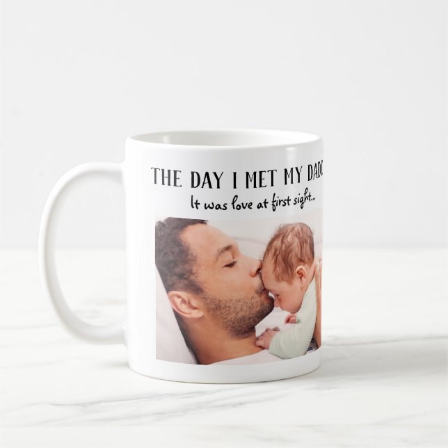 Mug Le jour où j'ai rencontré mon père Photo première  (Gauche)