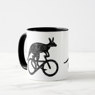 Mug Le kangourou conduit joyeusement la motivation