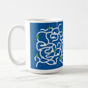 Mug Le labyrinthe du Nouvel An, dessin animé pour enfa