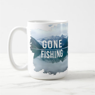 Mug Le lac de montagne de neige Pêche à la traîne