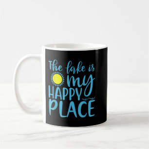 Mug Le Lac Est Mon Happy Endroit Drôle Vacances Été L
