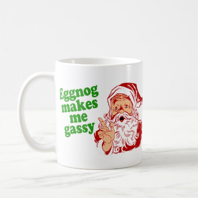 Mug Le lait de poule fait le pet de Père Noël (Gauche)