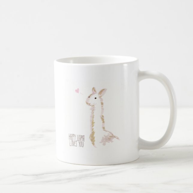 Mug Le lama heureux vous aime (Droite)