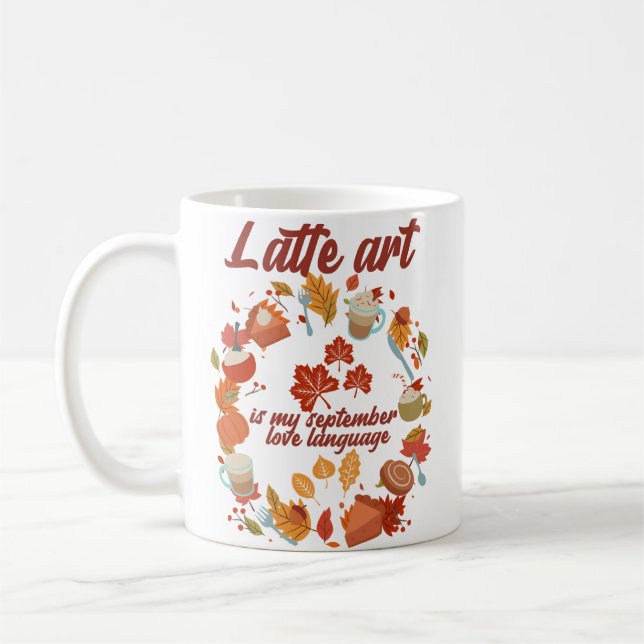 Mug Le latte est ma langue d'amour de septembre (Gauche)