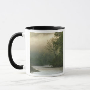 Mug Le lever du soleil par le brouillard vu de Red Blu