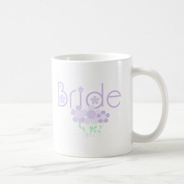 Mug Le lilas en pastel fleurit la jeune mariée (Droite)