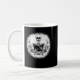 Mug Le livre Bookworm Reader Skeleton Reading Book T-S