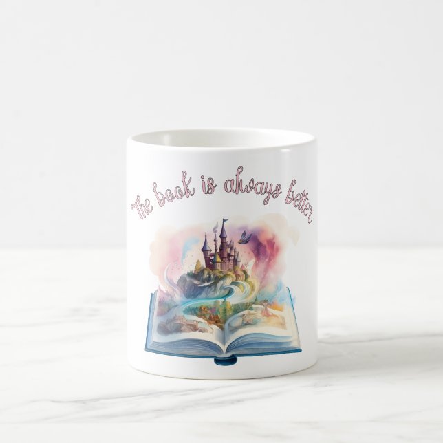 Mug Le livre est toujours meilleur (Centre)