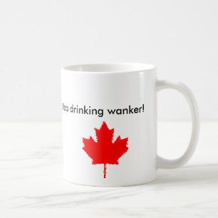 Mug le logo de café, MapleLeaf a peint, je bois la Co