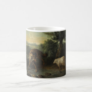 Mug Le loup et l'agneau (par Jean-Baptiste Oudry)