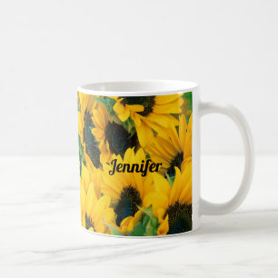 Mug Le magnifique champ de fleurs sur mesure du tourne