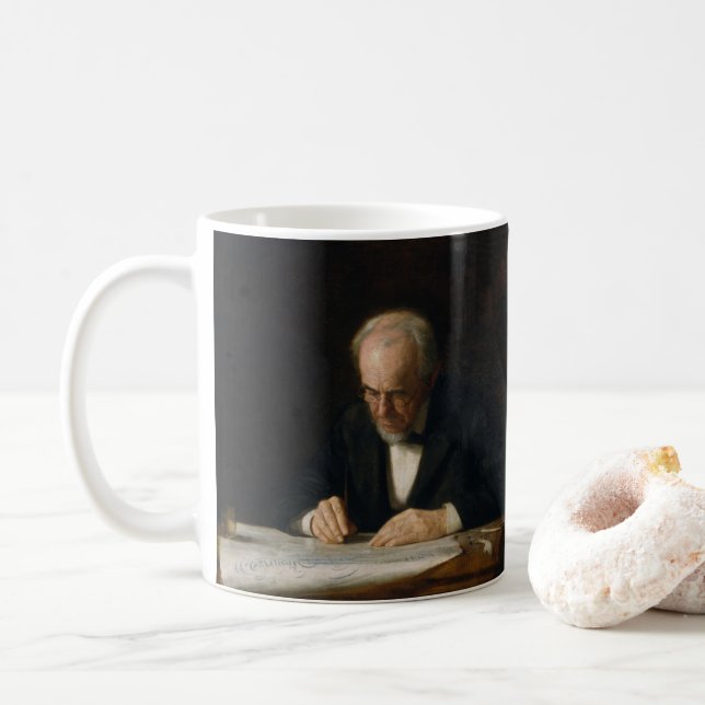 Mug Le maître d'écriture de Thomas Eakins (Avec donut)