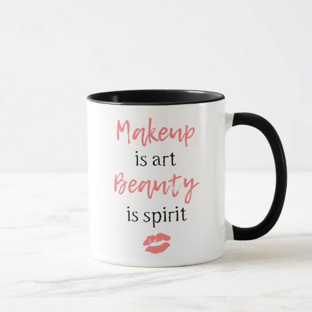 Mug Le maquillage est beauté d'art est esprit (Droite)